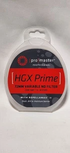 ProMaster HGX PRIME 72mm Variable ND Filter (1.3 - 8 stops) + Repellamax II - Picture 1 of 18