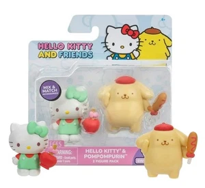 Hello Kitty and Friends Hello Kitty & Pompompurin Figurine Set New in Box - Imagen 1 de 1