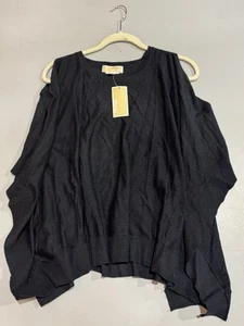 Michael Kors Kaftan Poncho Topper Kimono Größe S Neu mit Etikett 175 $ schwarz - Bild 1 von 7