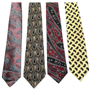 Vintage Paisley Seide Herren Krawatte Set Gant Zylos Warren Scott Brixton klassisch England - Bild 1 von 11