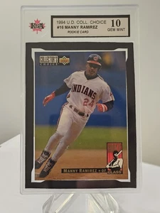 1994 Upper Deck Collectors Choice Manny Ramirez Rookie Card KSA 10 Gem Mint #16 - Picture 1 of 2
