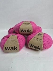 We Are Knitters WAK 100 % Baby Alpaca 5 Balls Skeins Bubblegum 123 Yards Each - Picture 1 of 8