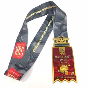 Medalla Desafío Virtual Pared El Conquistador Adriano 90 Millas ¡Excelente Estado! - Imagen 1 de 8