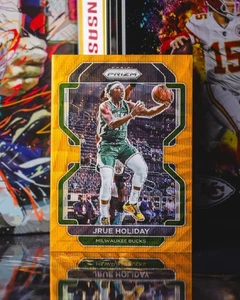 2021-22 Panini Prizm #8 Jrue Holiday Orange Wave Prizm /60 - Picture 1 of 2