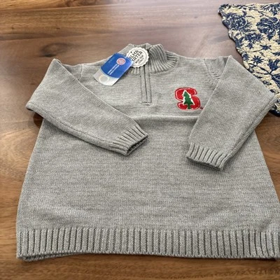 Alma Mater NCAA STANFORD CARDINAL Niños 1/4 Cremallera Suéter Juvenil M MED 6T GRIS NUEVO CON ETIQUETAS Foto 1 de 4