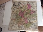 Île-de-France. Umgebung von Paris. Kupferstichkarte Homann um 1716