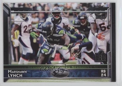 2015 Topps Topps.com Online Exclusive NFL 50th Super Bowl Marshawn Lynch #206 - Image 1 of 2
