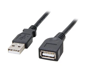 StarTech.com USBEXTAA6BK 6 ft. Black USB 2.0 Extension Cable A to A - Picture 1 of 3