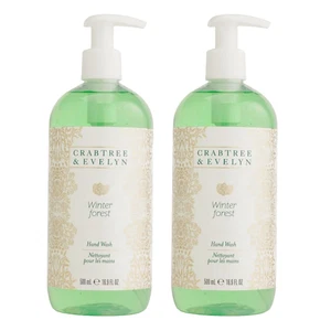 Crabtree and Evelyn Winter Forest Hand Wash Soap 2x 500ml Limited Ed (Pack Of 2) - Bild 1 von 3