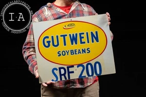 Vintage Gutwein Samen Masonit Schild - Sojabohnen - Bild 1 von 5