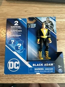 DC Spin Master Black Adam 4" Figure with 2 Surprise Accessories NEW Rare Collect - Picture 1 of 2