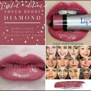LipSense Sheer Berry Diamond langanhaltende flüssige Lippenfarbe SeneGence neu versiegelt - Bild 1 von 2