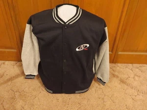 Men's N Air V Neck Sports Jacket Size Medium Black & Gray - Picture 1 of 10