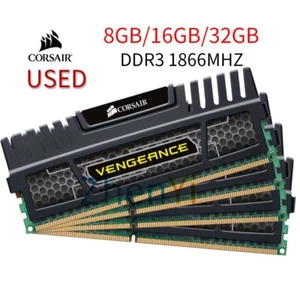 Corsair Vengeance 32GB 16GB 8GB DDR3 1866MHz 1600MHz CL10 Desktop Memory RAM LOT - Picture 1 of 10