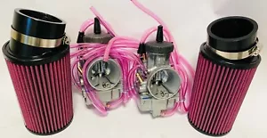 Banshee 34m 35mm PWK Style Knock Off Carbs Carb Quad Vent Carburetors Filter Cub - Picture 1 of 2