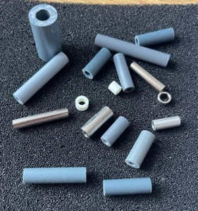 ROUND SPACERS / STAND OFFS M2.5/M3/M4/M6  PVC/NICKEL Different Lengths / QTY K21 - Picture 1 of 18