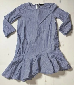 Preowned- Zara Trafaluc Long Sleeve Striped Asymmetrical Dress Womens (Size XS) - Picture 1 of 8