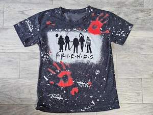 Camicia donna Friends Slasher Movies Freddy Jason It Bloody Hands taglia large - Foto 1 di 9