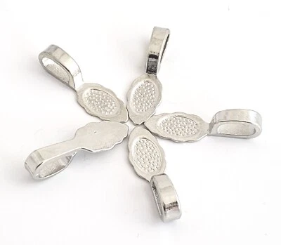 Plata antigua (cantidad 10-40) pegamento grande en fianzas-aleación-se envía desde WI, EE. UU. (728-AS) Foto 1 de 4