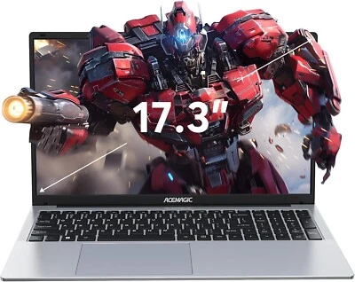 ACEMAGIC 17,3 Zoll FHD Laptop Intel N95 16GB DDR4 512GB SSD Notebook 5G WiFi BT