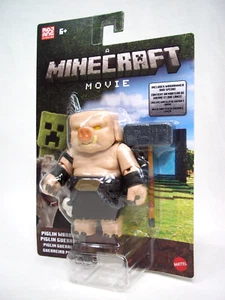 Minecraft Movie Piglin Warrior Action Figure w/ Warhammer & Spear NEW - Picture 1 of 3