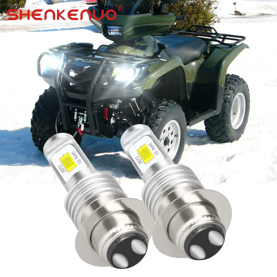 Kit faros LED H6 6000K bombilla blanca para Suzuki Vinson 500 2002-2005 2006 2007 Foto 1 de 4