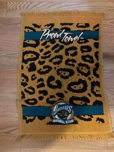 De colección 1995 Jacksonville Jaguars Inaugural Prowl Toalla NFL Promo - Imagen 1 de 5