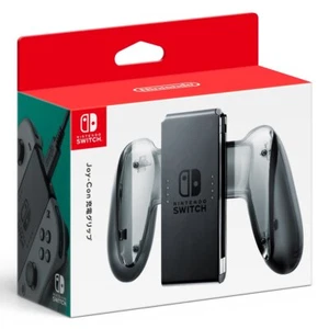 Black Nintendo Switch Joy Con Grip Controller with USB Charging Cable - Picture 1 of 2