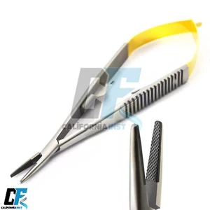T/C Castroviejo Nadelhalter 14 cm gerade Spitze gezackte Backen mikrochirurgisch CE - Bild 1 von 4