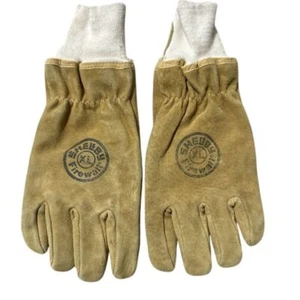 Guantes de cuero Shelby Firewall vintage 1999 dorado marrón blanco puño talla: XL 5225 - Imagen 1 de 4