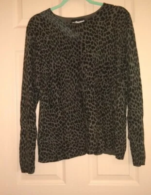 Sag Harbor Animal Print XL 100% Acrylic Long Sleeve Sweater - Image 1 of 4