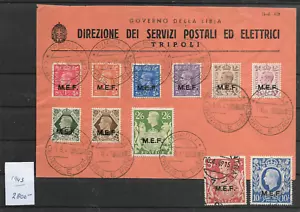 COLONIA ITALIANA LIBIA @ RR Cover1943 Sotto Amministrazione Britannica Bel prezzo @ Lib.148 - Foto 1 di 2