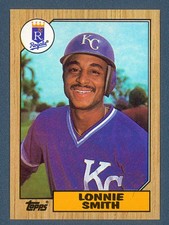 LONNIE SMITH - 1987 TOPPS BASEBALL - CARD #69 - KANSAS CITY ROYALS