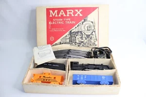 Juego de tren eléctrico tipo vapor Marx Toys #4205 de colección y caja original hecho en EE. UU. - Imagen 1 de 19