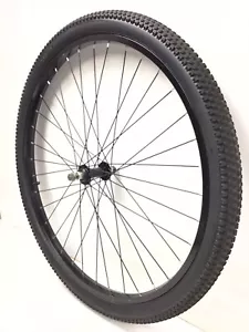 26" Bicycle Front Black Wheel Alloy with 2.10" Tire Mountain Bike #Z82 - Picture 1 of 3