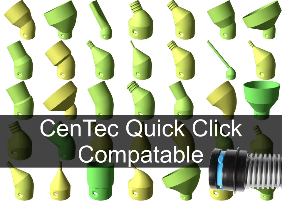 3D Printed Straight Cen-Tec Quick Click Compatible Connectors (PETG) - Image 1 of 1