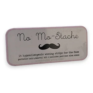 No Mo-Stache Lip Wax Kit 24ct , Hypoallergenic Waxing Strips For The Face - Picture 1 of 2