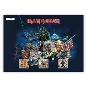Royal Mail - Iron Maiden - Eddie - Fan Sheet of 3 stamps - MNH - Picture 1 of 1
