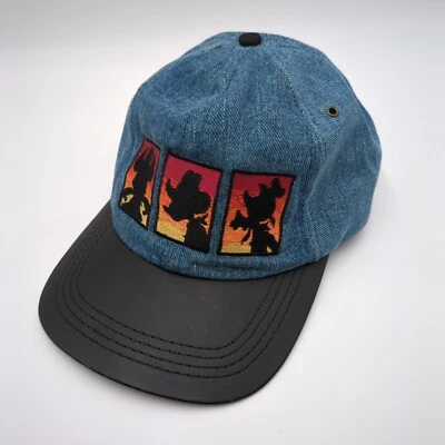 De colección Walt Disney Cowboy Buddies Goofy’s Hat Co Denim Snapback Ala de Cuero Foto 1 de 4