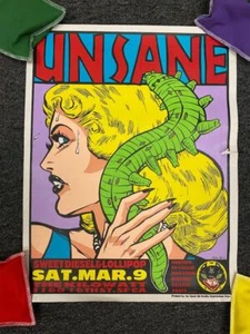 Póster de concierto de colección Unsane Frank Kozik 1996 Kilowatt firmado y numerado - Imagen 1 de 9