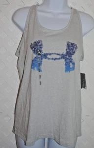 Under Armour Girls Athletic Racer Back Loose Tank Top Youth YXL Gray - Picture 1 of 4