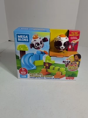 Mega Bloks Peek A Blocks Panda Slide Building Set (14 Pieces). - Image 1 of 4