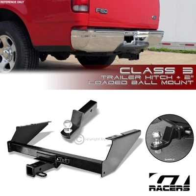 Receptor de enganche de remolque clase 3 + montaje de bola de 2" para Ford F150/97-99 F250 1997-2003 Foto 1 de 4