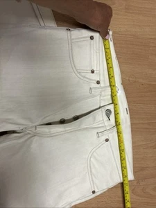 RRL Doble RL Talla 32/32 Marfil Lavado en Blanco Denim Crudo Slim Fit 3/13 Hombre Jeans - Imagen 1 de 8