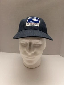 De colección USPS Post Service Malla Azul Hecha en EE. UU. Camionero Snapback Sombrero De Colección - Imagen 1 de 7