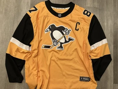 Camiseta alternativa ouro amarelo 5XL Sidney Crosby Pittsburgh Penguins - Imagem 1 de 4