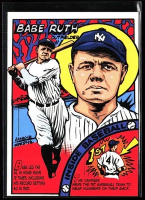 2023 Topps Archives 1979 COMICS 79TC-11 BABE RUTH NEW YORK YANKEES - Image 1 of 2