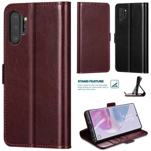 For Samsung Galaxy Note 10/Note 10 Plus Case Shockproof Leather Wallet Cover - Picture 1 of 25