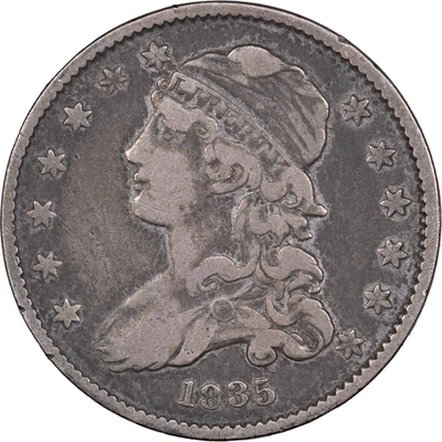 1835 25c Capped Bust Quarter ~ Fine Details - Image 1 of 2