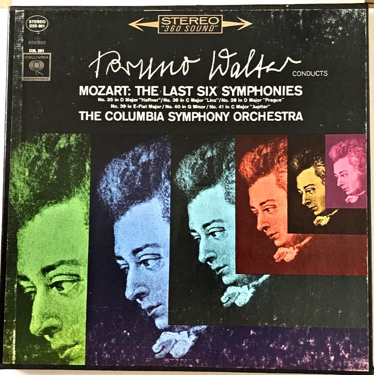 MOZART-  The Last 6 Symphonies /BRUNO WALTER/Columbia Symphony- Columbia D3S 691 Foto 1 de 4